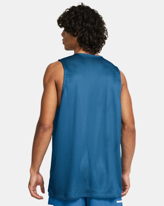 เสื้อกล้าม UA Zone Reversible สำหรับผู้ชาย in Blue image number 1